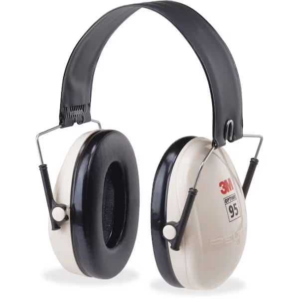 Folding Ear Muffs, 21 dB, Peltor Optime 95, Beige/Black