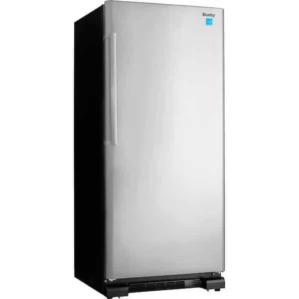 Danby Apartment Size Refrigerator, 17 Cu.Ft. Capacity, Black Stainless Steel