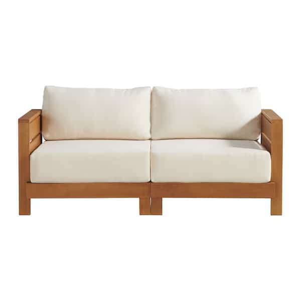 Barton Weather-Resistant 2-Person Outdoor Loveseat with Stain-Resistant and Fade-Proof Cushions