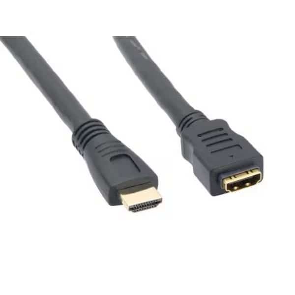 3ft CL2 Rated HDMI M/F Extension Cable with Ethernet 24AWG