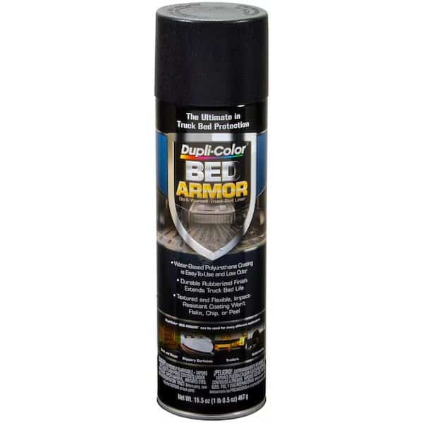 Bed Liner Bed Armor Spray-On; Black; Water-Based Polyurethane; 16.5 Aerosol Can