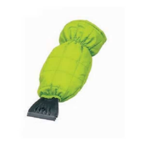 4 Width Scraper With Fleece Lined Mitt Plastic Handle Single