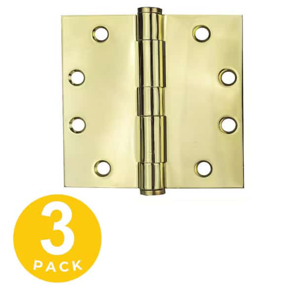 4.5 in Leaf W x 4.5 in Leaf H, Bright Brass