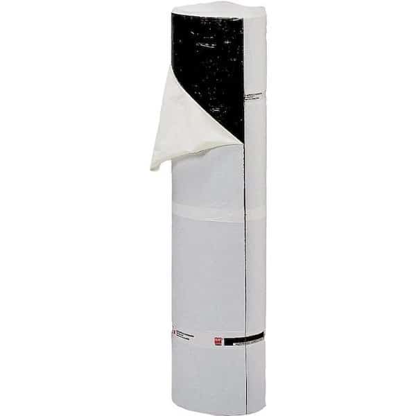 GAF 0912000MV Roofing Leak Barrier, 50 ft L, 1.5 sq-ft Coverage Area, Fiberglass, Black