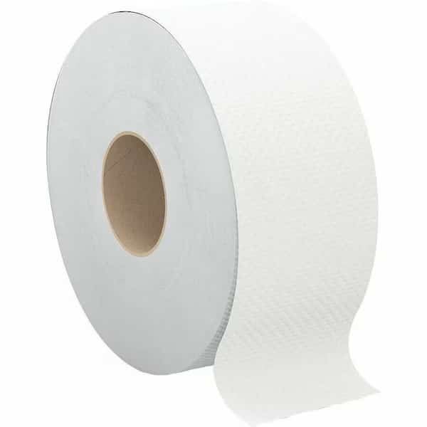 Select Jumbo Bath Tissue, Septic Safe, 2-Ply, White, 3.3 in. x 750 ft, 12PK