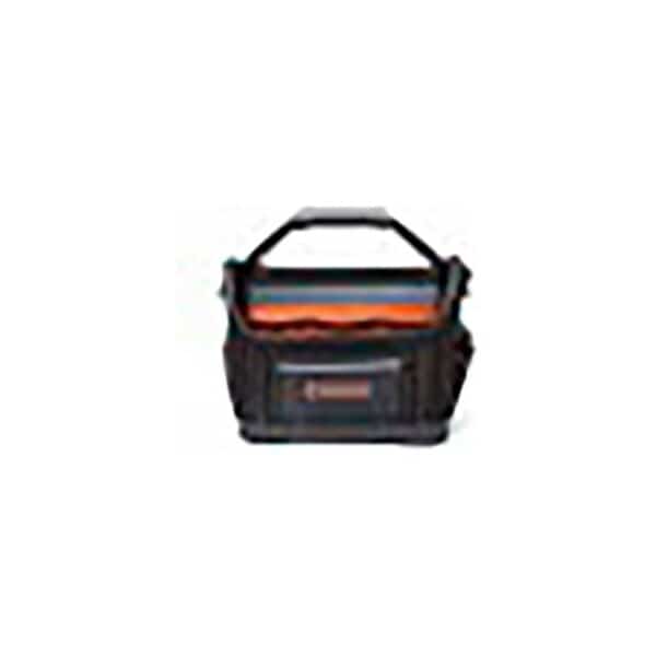 Tool Bag, CrescentÂ® 14" Tradesman Open Top Tool Bag, Black/Gray & Rawhide, Gray