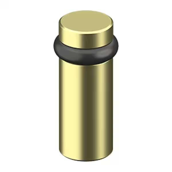 Round Universal Floor Bumper 3 Bright Brass Finish