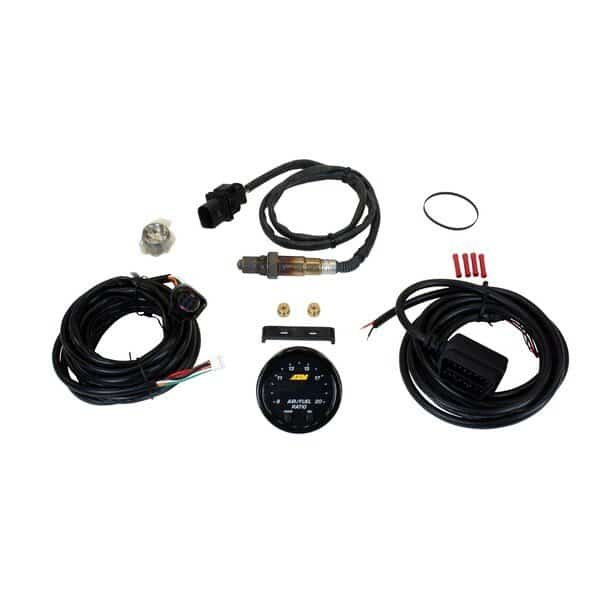 Round, In Dash 2-1/16", Gasoline, Digital, With Oxygen Sensor/Wiring Harnesses, Aem Electron, Mfr#: 30-0334