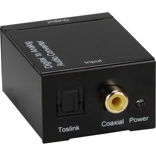 Digital Sound Pdif To Stereo Analogrca Audio Converter, Black
