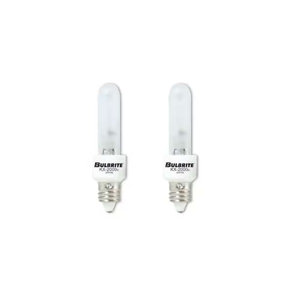 Mini-Candelabra Screw Base E11 Light Bulb, 40 Watt, Frost, 2PK, Bulbrite, Mfr#: 861347
