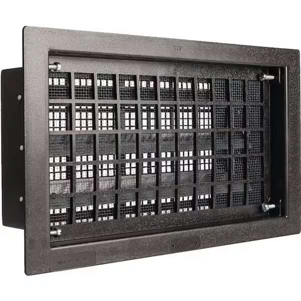 FVRABL Automatic Foundation Vent, 57 sq-in Net Free Ventilating Area, Polyethylene, Black