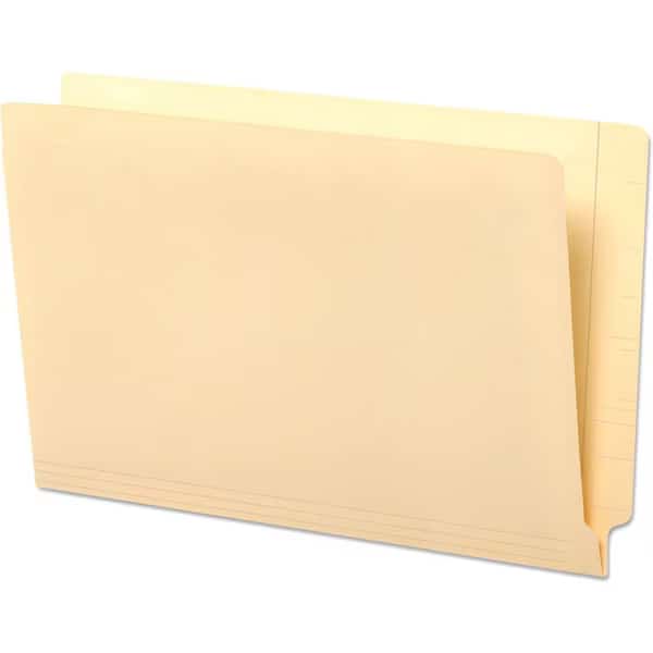 Universal Manila Reinforced Shelf Folder, Legal, 100/Box