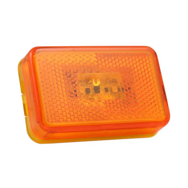 Clearance/Marker, 3-1/8 In, LED, Yellow