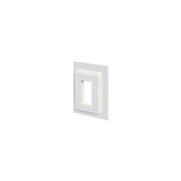 SturdiMount 3SMR68TW Mounting Block, 9-1/16 in W, Receptacle Mounting, Fiber Cement, White