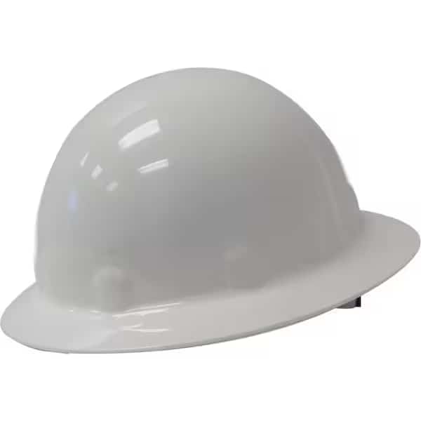 Full Brim Hard Hat, Type 1, Class E, Ratchet (8-Point), Green, FIBRE-METAL BY HONEYWELL, Mfr# E1RW74A000