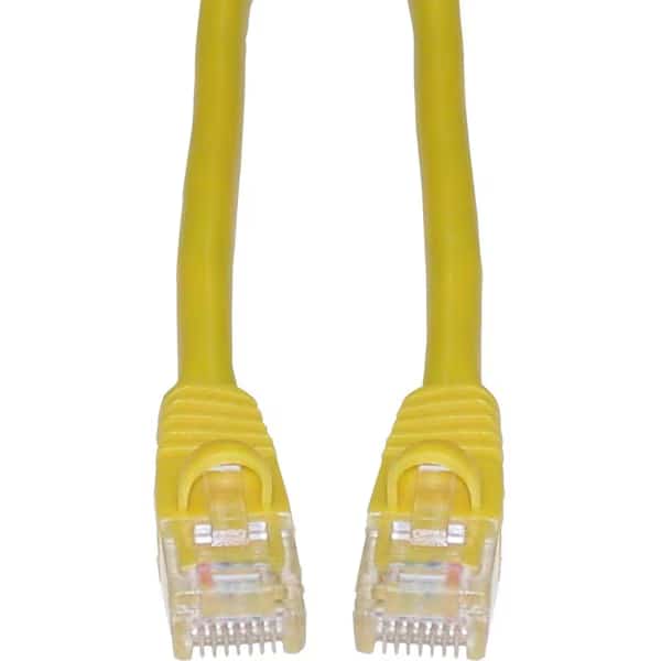 Cable Wholesale 10X6-08103 Cat5e Yellow Ethernet Patch Cable; Snagless & Molded Boot - 3 ft., Cable Wholesale, Mfr#: 10X6-08103