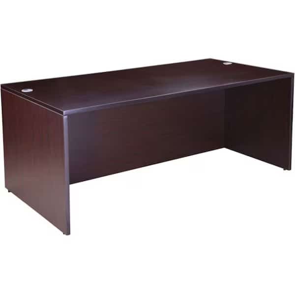 71 x 36 in. Desk Shell - Mocha