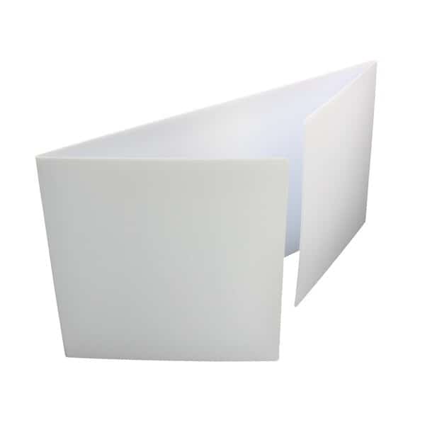 White Plastic Study Carrel Bulk, PK12
