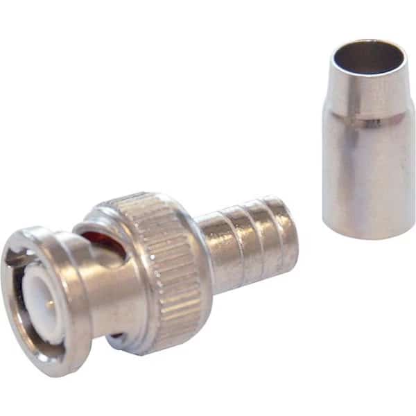 Cable Coupler,BNC/Male,RG6 Coax,PK10, Mfr#: DC-78-5, DOLPHIN COMPONENTS CORP
