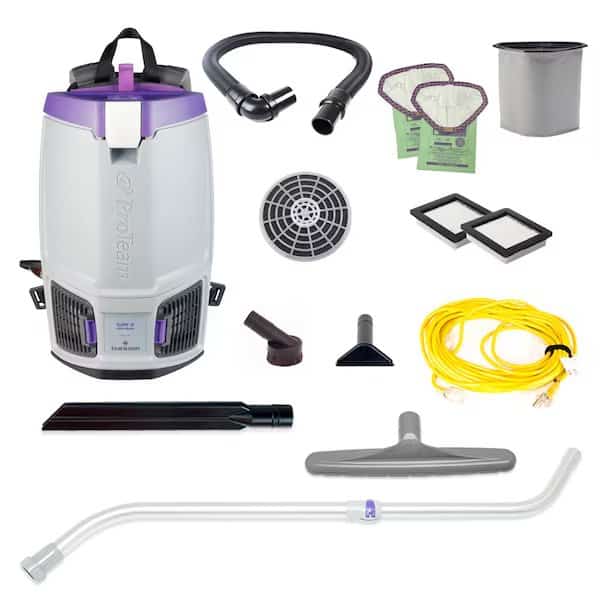 GoFit 6, 6 qt. Backpack Vacuum w/ Xover Performance Telescoping Wand Tool Kit