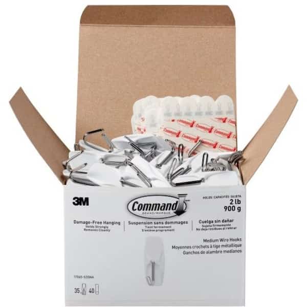 Single Point Hook, Adhesive Back, PK35, COMMAND, Mfr# 17065-S35NA
