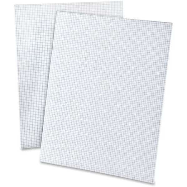 2  Sided Quadrille Pads  Letter, White