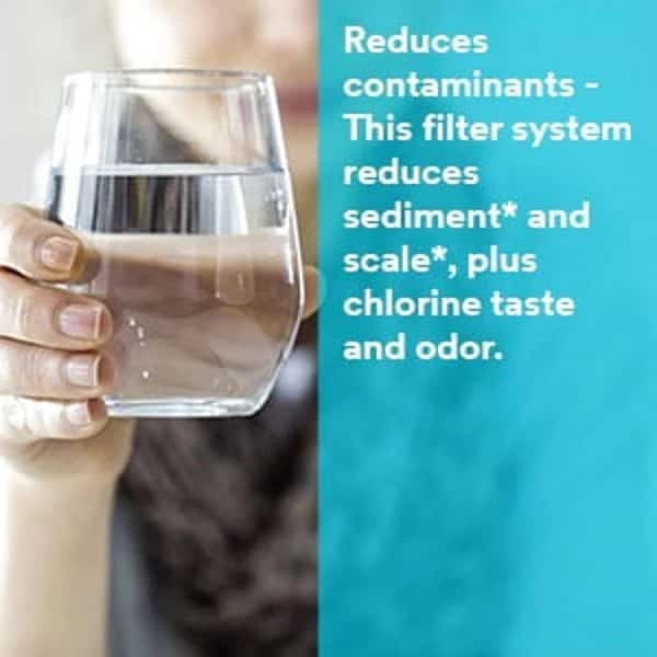 Inline Water Filter, NPT, 5 micron, 0.5 gpm, 1,500 gal, 8-3/8 in Overall Ht, 2-1/4 in Dia, 3M AQUA-PURE, Mfr# AP717