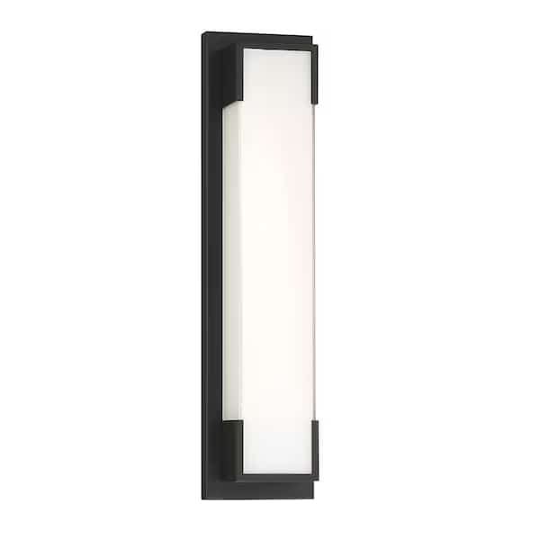 Springfield Contemporary LED Wall Sconce, 1-Light, 2100 Lumens, White/Gold