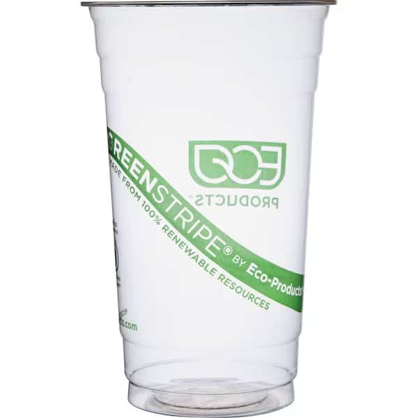 Eco-Products; Inc. EPCC24GS GreenStripe PLA Cold Cups; 24oz; Clear; 1000/Carton