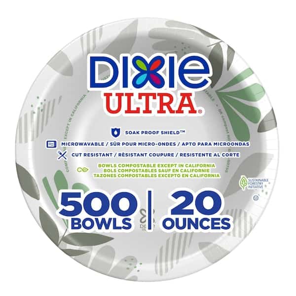 Bowl, Round, 20 fl. oz., Paper, Water, PK500