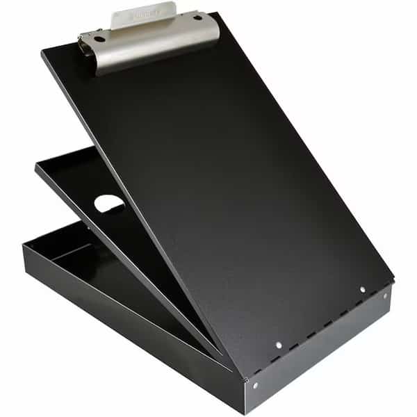 8-1/2" x 11" Portable Storage Clipboard 1-1/2", Black