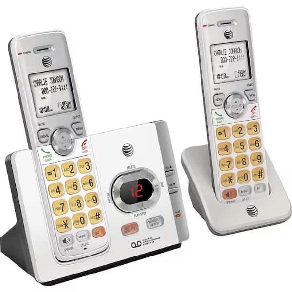 Cordless Phone, w/3 Handsets, 6-4/5"x3-2/5"x5-3/5", White
