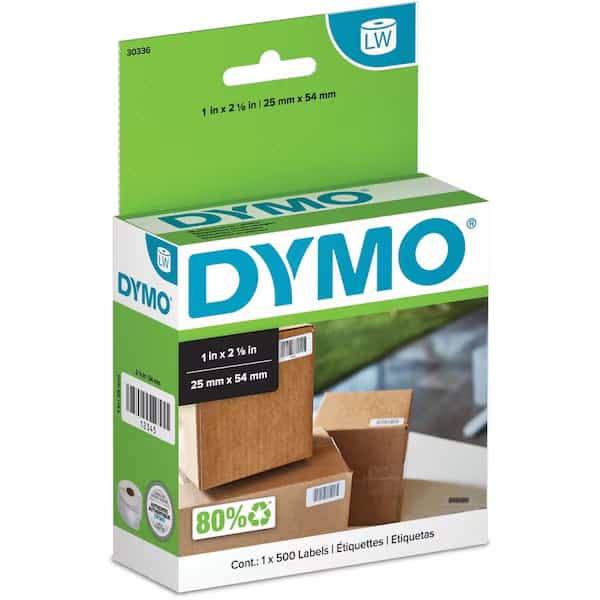 LabelWriter Small Multipurpose Labels, White, 500PK