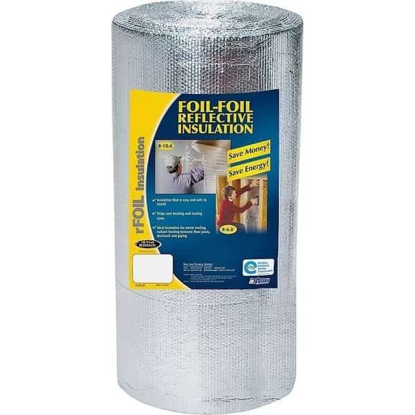 W757 Construction Insulation, 50 ft L, 48 in W, Polyethylene