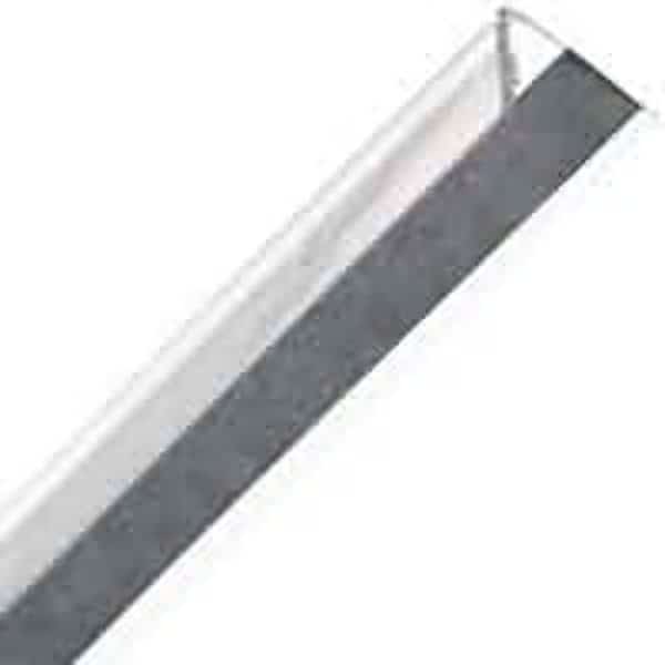 Corner Shield, 48 in L, 34 in W, Vinyl, Clear