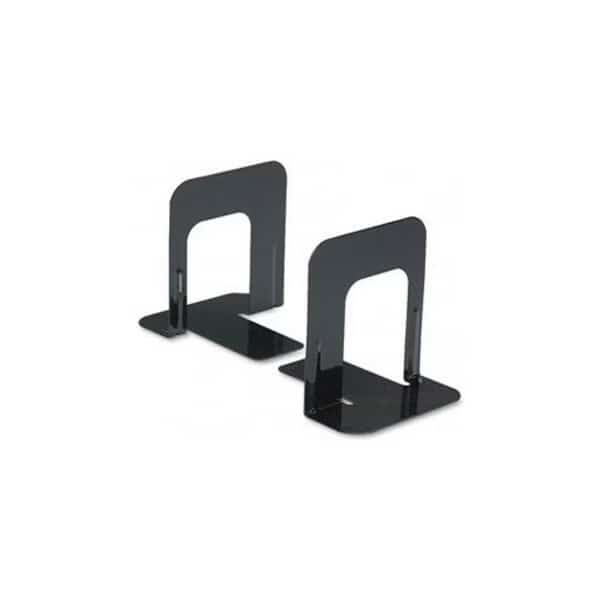 Standard Economy Metal Bookends, Black Enamel