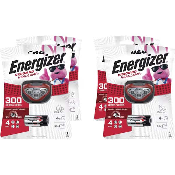 Vision HD Headlight, Red, 4PK