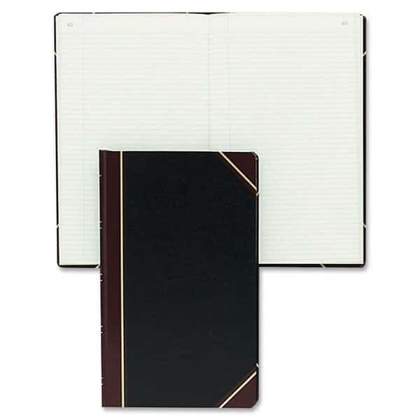Rediform Accounting Planner Record Rule 8-5/8" x 14-1/2" Black