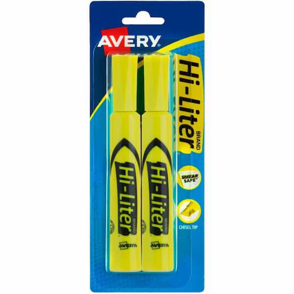 Desk Style Fluorescent Highlighters,PK2, Mfr#: 24081, HI-LITER