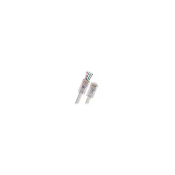 Pass Thru Modular Plug, RJ45 Type, PK50