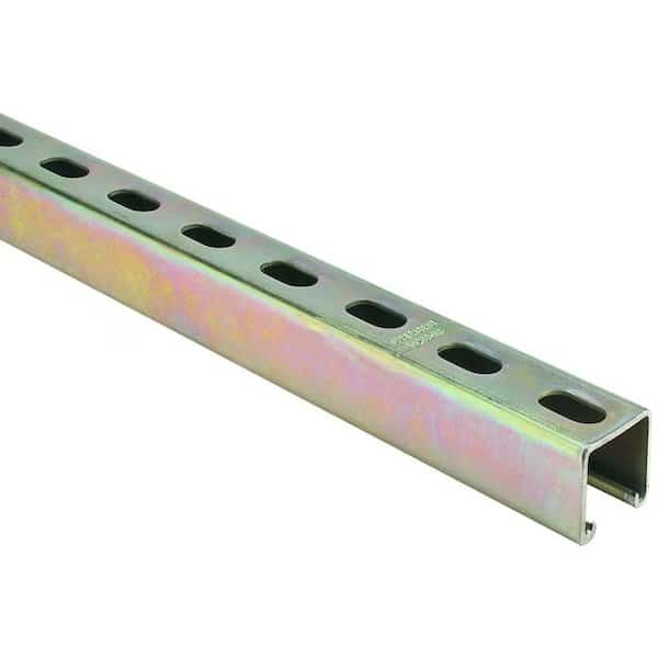 Conduit Strut Channel, Steel, Gold, Galvanized