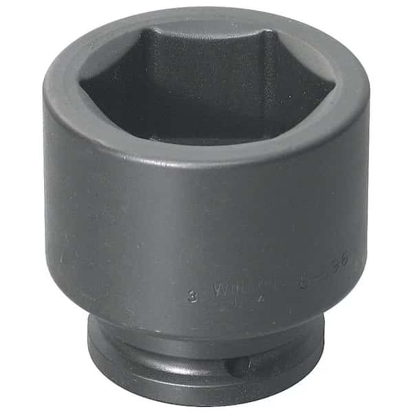 1-1/2" Drive Impact Socket Black Industrial, 1-1/2" D, 6Pt, 2-1/4