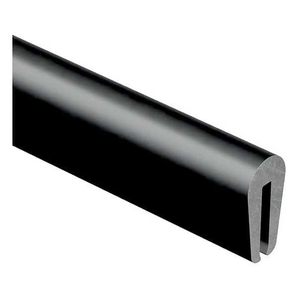 Edge Trim, 50ft L, Black, Neoprene, 1/4 in W