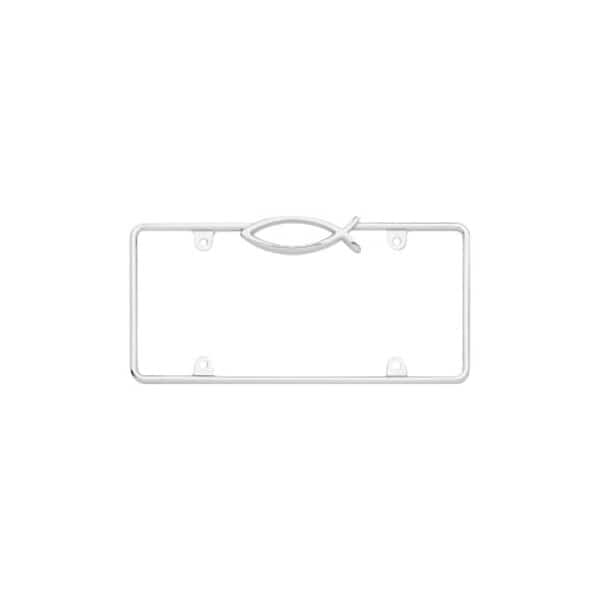 Ichthus License Plate Frame- Chrome