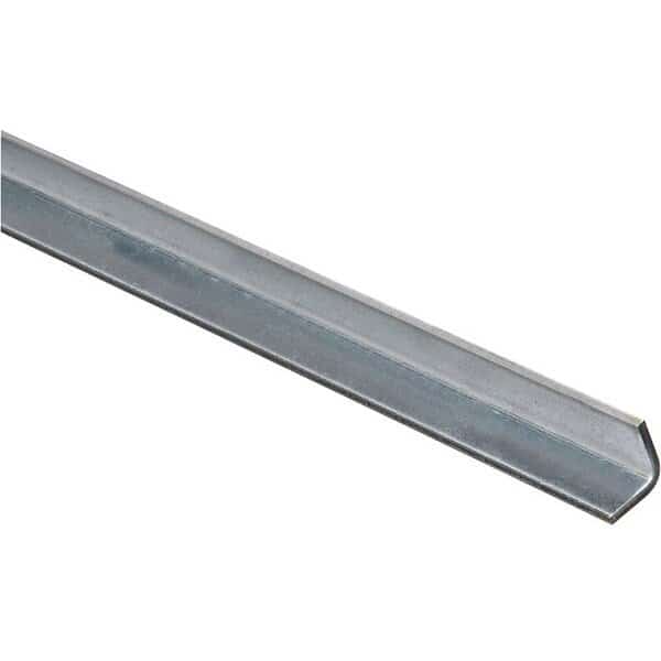 4010BC Series Angle Stock, 34 in L Leg, 48 in L, 012 in Thick, Steel, Galvanized