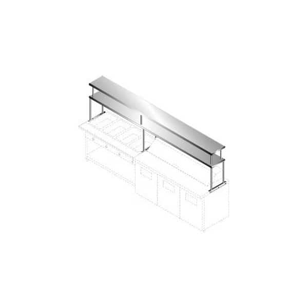 Overshelf double 72 in.W x 18 in.D