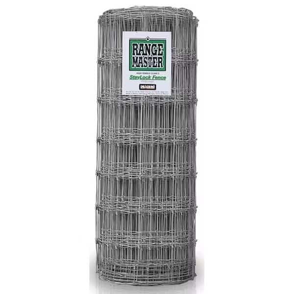Staylock Fence, 330 ft L, 49 in H, 1212 Gauge, Steel, Galvanized