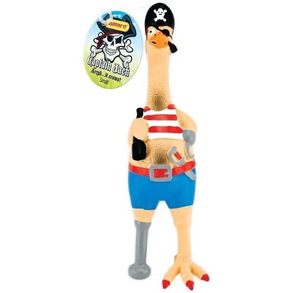 Dog Toy, S, Captain Jack Chicken, Rubber