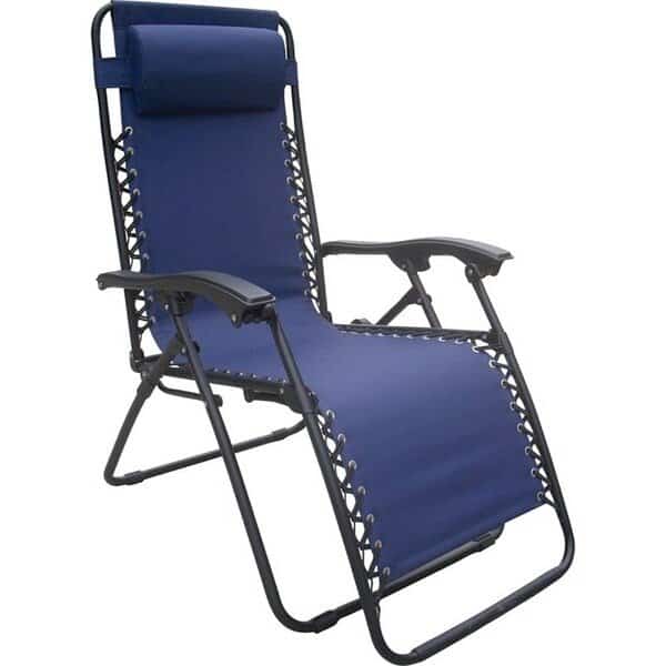 F5325O-1BKOX60 Relaxer Chair, 250 lb Capacity, Oxford Fabric Seat, Steel Frame, Black Frame