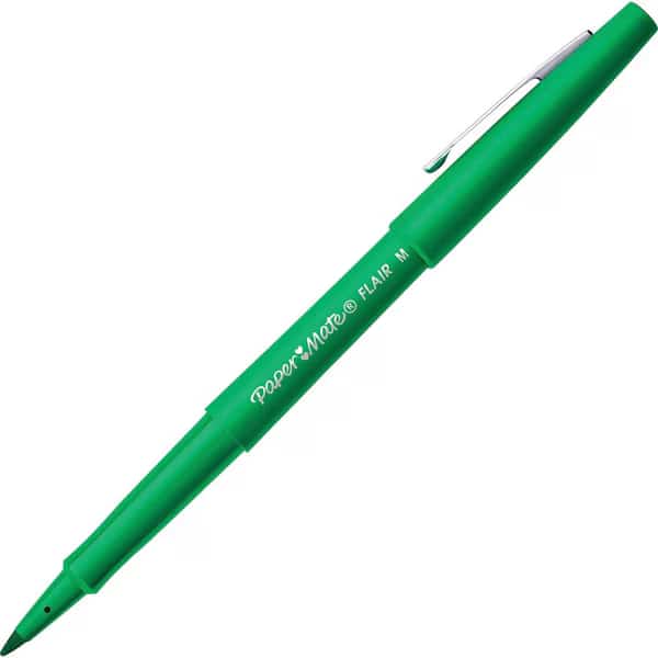 Porous Point Felt Tip Pen, Medium Green PK12